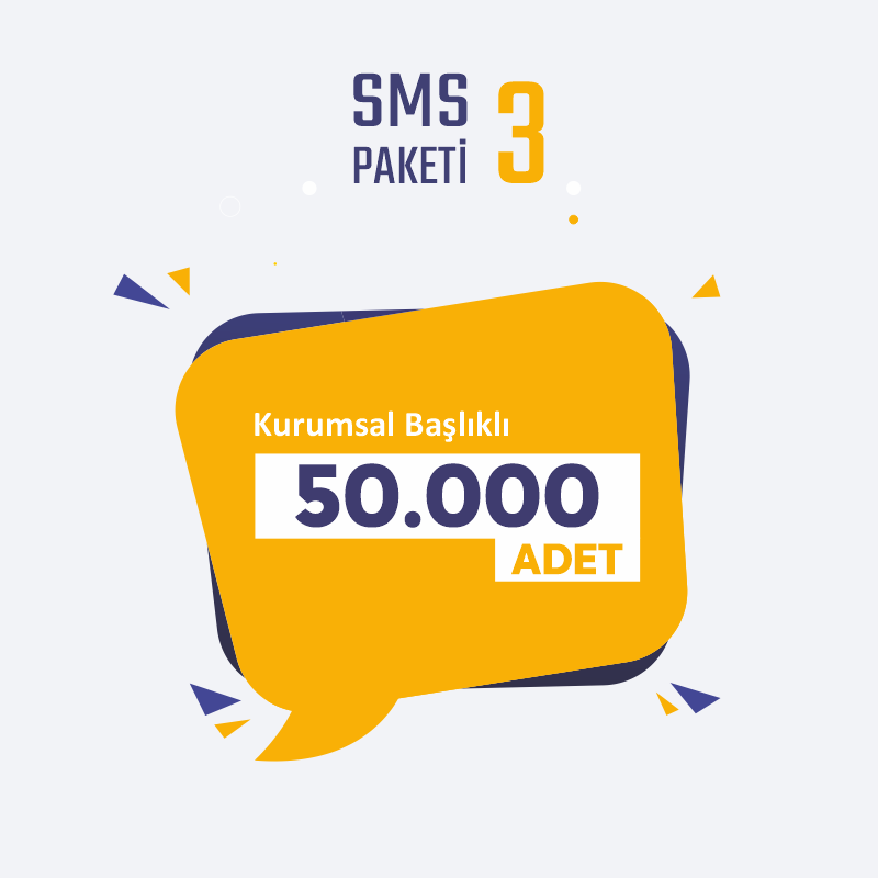 50000 adet SMS Paketi
