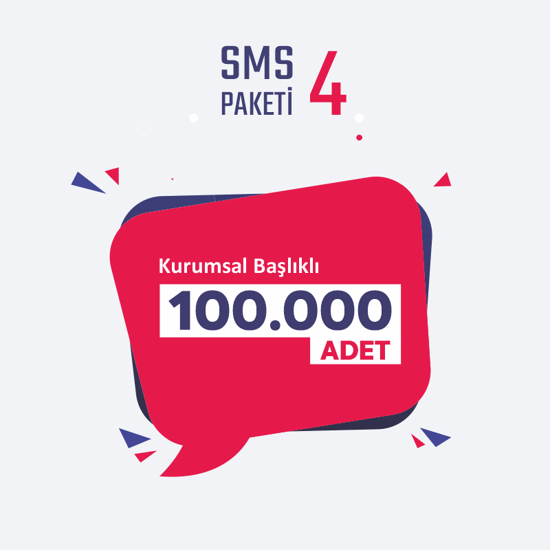 100000 adet SMS Paketi
